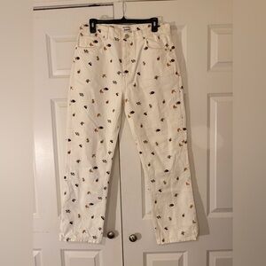 Reformation Cynthia Fruitloops High Rise Straight Jeans